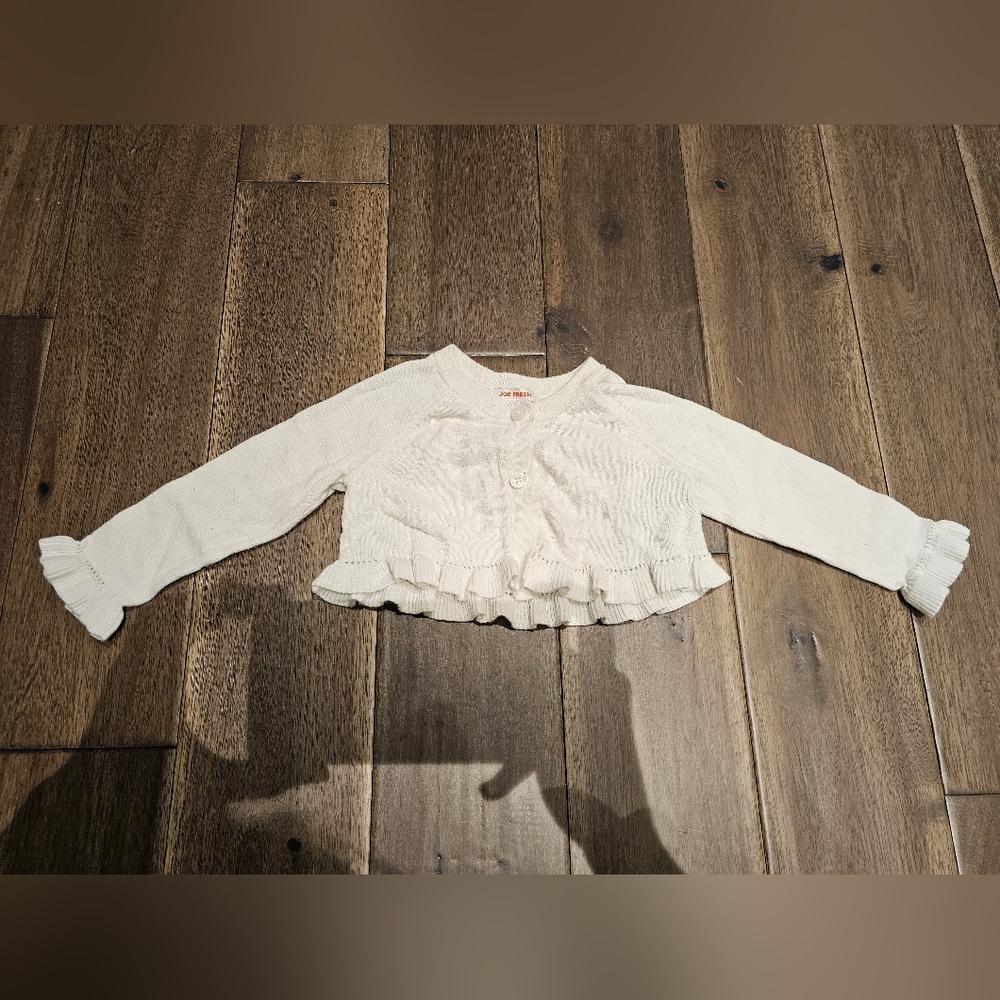 Joe Fresh White Button Bolero Cardigan Baby 6β12 Months